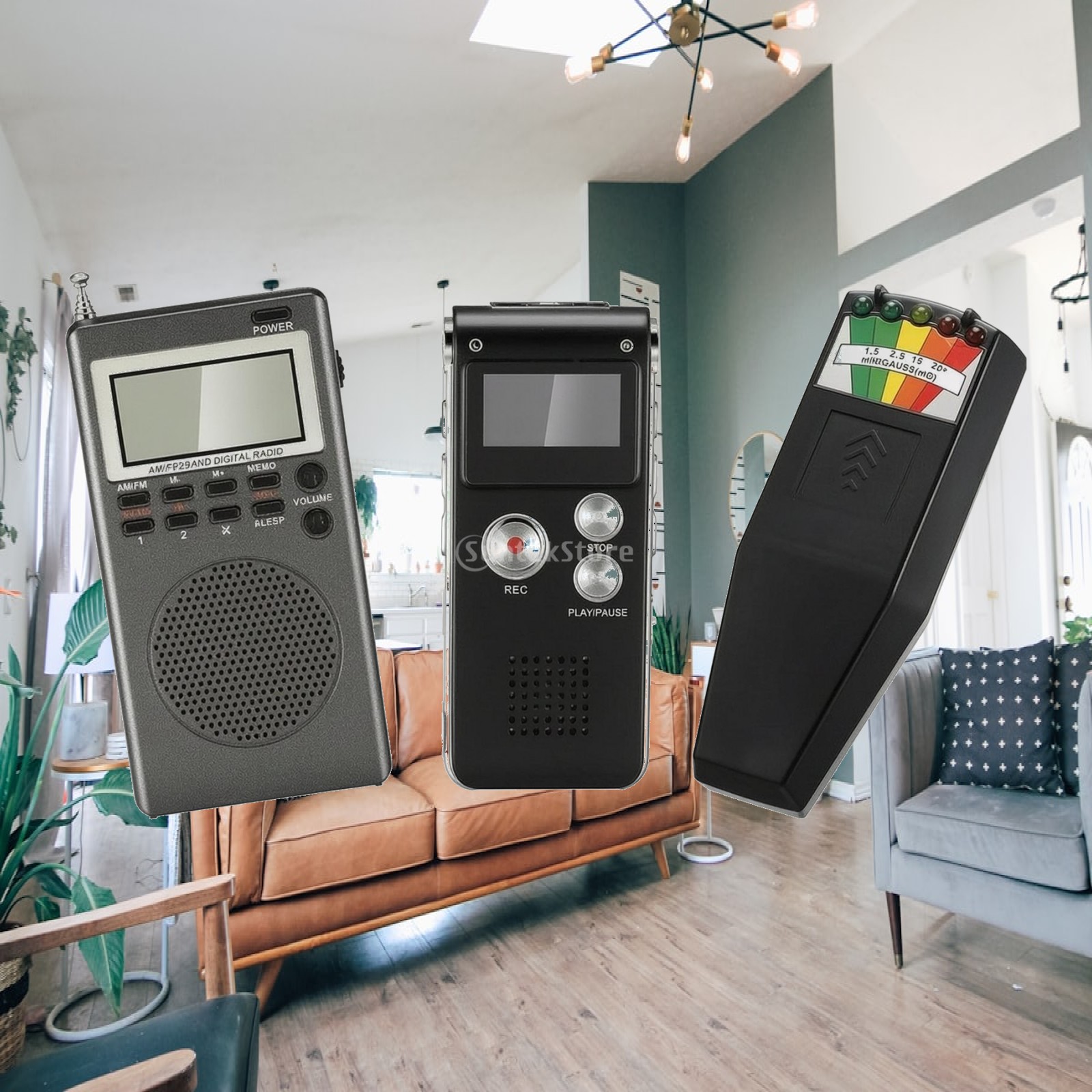 Electronics And Gadgets C - 3 Parçalı Dijital Radyo, Cep Boyutunda