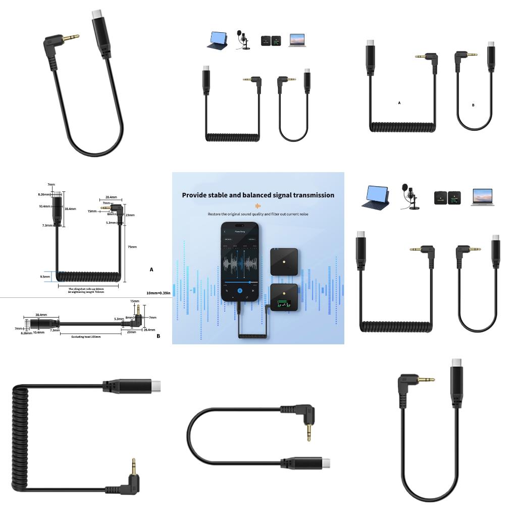 Electronics And Gadgets C - Açılı 3,5 mm USB Tip C
