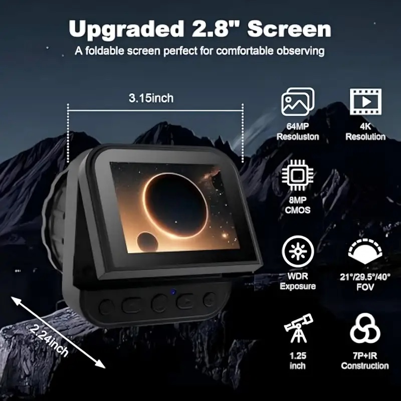 64MP 2,8 inç Ekranlı 4K Elektr - Electronics & Gadgets Charging Gocable 8 In 1 Edc 100W Cable incelemesi ve fiyatı